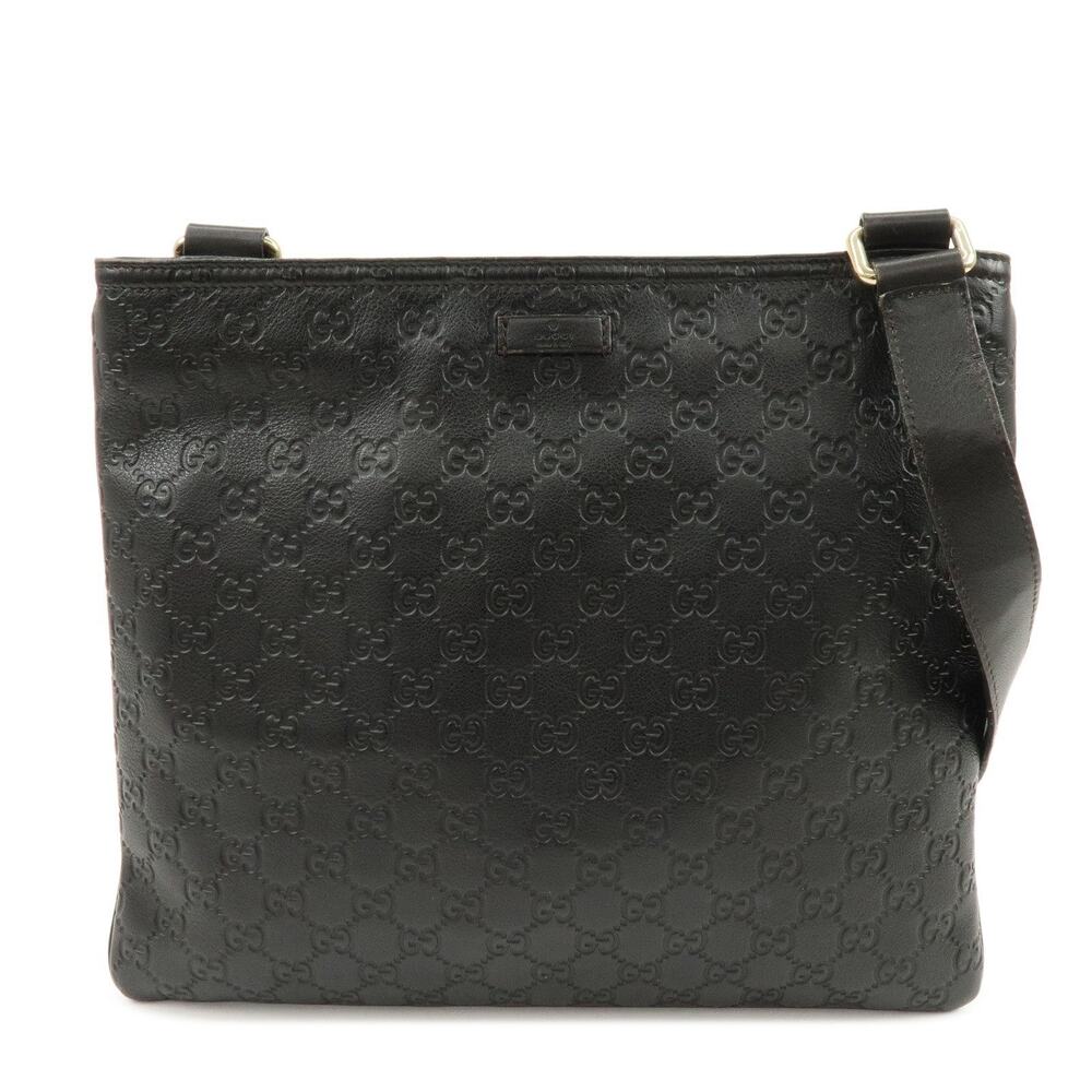 Gucci Guccissima Crossbody Bag Black